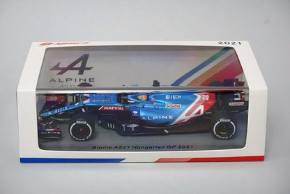 1:43 SPARK S7685 Alpine A521 Hungary GP F.Alonso 2021 #14