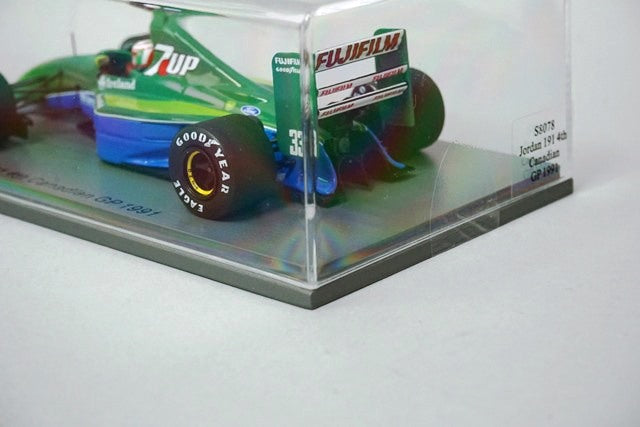 1:43 SPARK S8078 Jordan 191 4th Canadian GP A.de.Cesaris 1991 #33