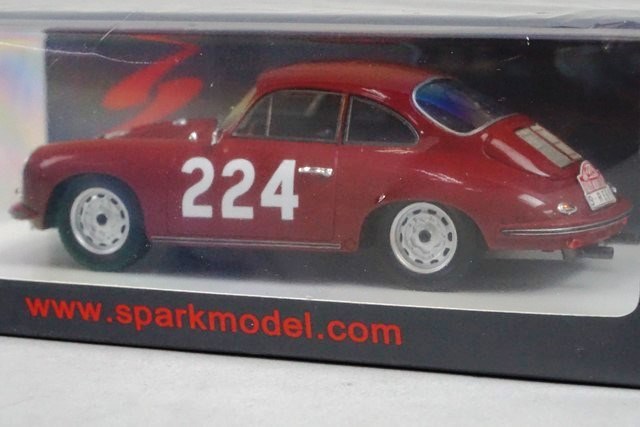 1:43 SPARK S6601 Porsche 356B T6 Carrera 2 Monte Cario Rally 1964