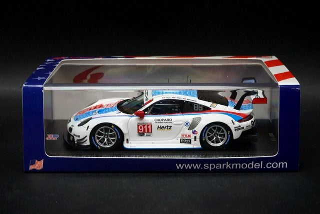 1:43 SPARK US080 Porsche 911 RSR GT Team 2019 GT LM Class Sebring 12h #911