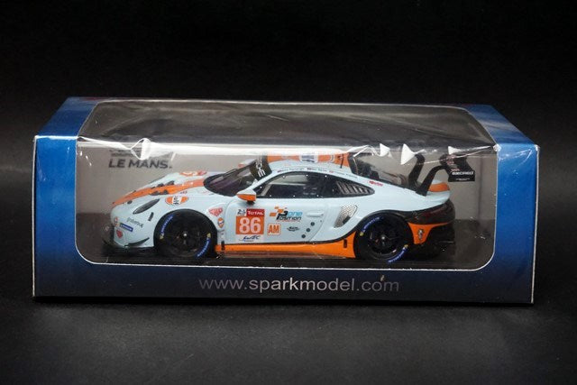 1:43 SPARK S7946 Porsche 911 RSR Gulf Racing Le Mans LM 24h 2019 #86