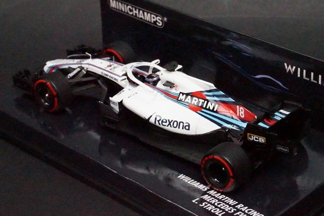 1:43 MINICHAMPS 417180018 Williams MARTINI Racing Mercedes FW41 2018 #18 L.Stroll