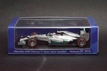 1:43 SPARK SCS142 Suzuka Circuit Special Order Mercedes AMG PETRONAS F1 Team W05 Malaysia GP L.Hamilton 2014 #44