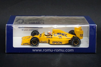 1:43 SPARK ROMU013 Lotus 101 Judd Australia GP 4th Satoru Nakajima 1989 #12 CAMEL