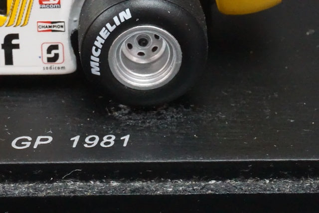 1:43 SPARK S3852 Renault RE20B Argentine GP 1981 #16 R.Arnoux