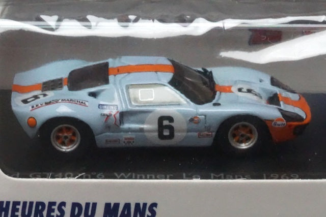 1:87 SPARK 87LM69 Ford GT40 Mk2 LM Le Mans 1969 Winner #6 J.Ickx-J.Oliver