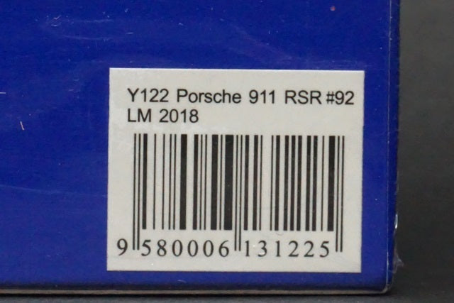 1:64 SPARK Y122 Porsche 911 RSR #92 GT Team Winner LMGTE Pro class 24h Le Mans 2018