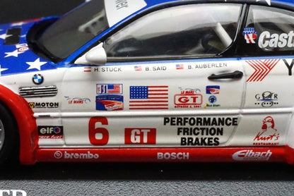 1:43 MINICHAMPS 400012106 BMW M3 GTR ALMS "Petit Le Mans" 2001 GT Class Winner #6