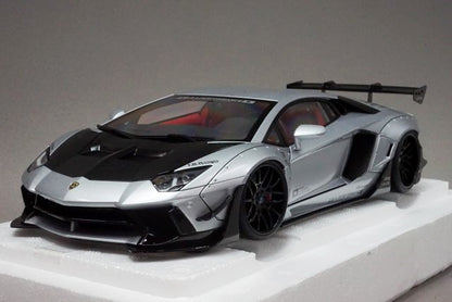 1:18 AUTOart 79181 Liberty Walk LB-WORKS Lamborghini Aventador Limited Edition Matte Metallic Silver