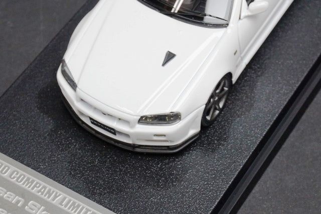 1:43 HPI 8396 MIRAGE Nissan Skyline GT-R V-spec II Nur R34 White model car