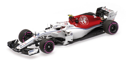 417182136 MINICHAMPS 1:43 Alfa Romeo Sauber Antonio Jovi Naz Abu Dhabi test 2018