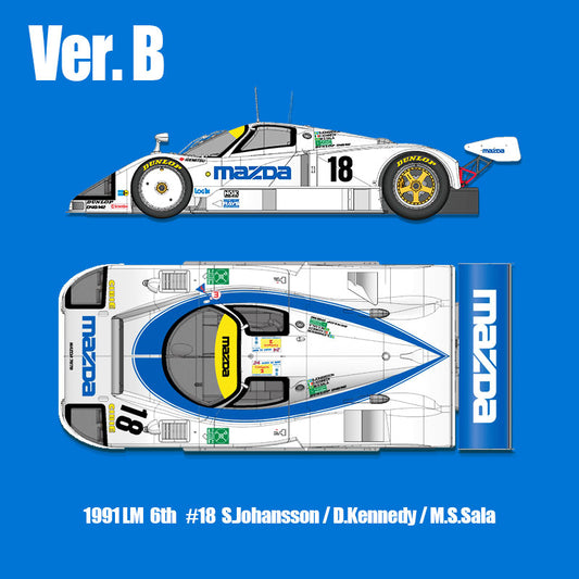 K658 Model Factory HIRO 1:43 Multi-Material Kit MAZDA 787B Ver.B 1991 LM 24h MFH