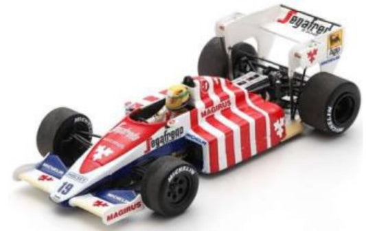 S2784 SPARK 1:43 Toleman TG184 #19 3rd Portugal GP Portugal GP 1984 A.Senna