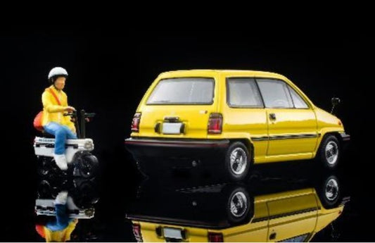 LV-N272b TOMYTEC Tomica Limited Vintage NEO 1:64 Honda City R Yellow with Motocompo 81 year 316794