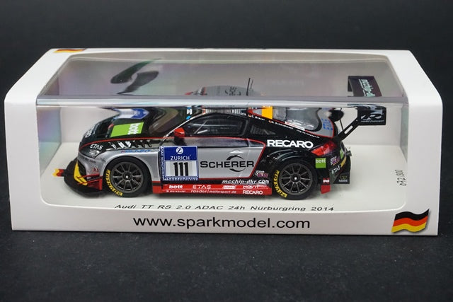 1:43 SPARK SG139 Audi TT RS 2.0 ADAC Nurburgring 24h 2014 #111 model car