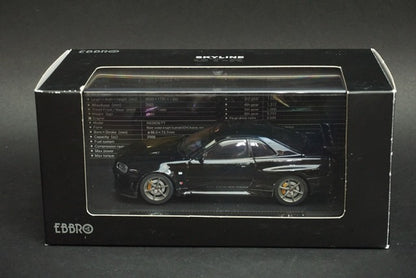 1:43 EBBRO 44151 Nissan Skyline GT-R R34 Vspec II Black