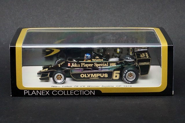 1:43 SPARK LOT-SPK-79AUT Planex Team Lotus 79 Austrian GP 1978#6 R. Peterson JPS