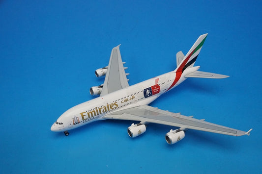 1:400 A380-800 Emirates Soccer FA Cup A6-EER GJUAE1595 Gemini airplane model