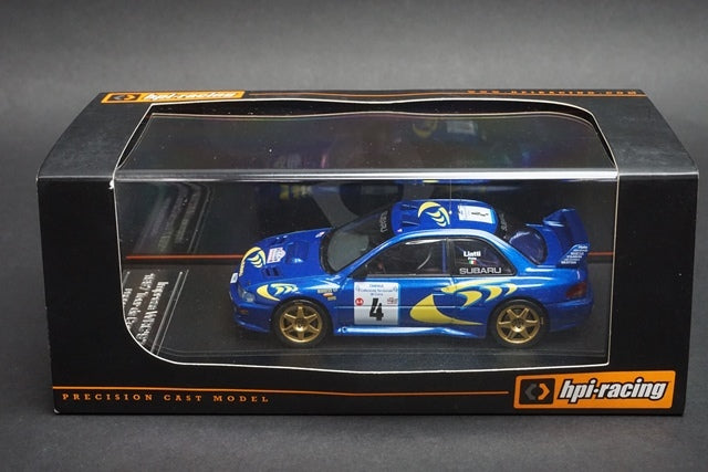 1:43 HPI 8596 Subaru Impreza WRC Tour de Corse P.Liatti 1997 #4 model car