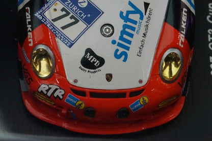 1:43 SPARK SG085 Porsche 997 GT3 Nurburgring 24h 2013 #77 model cars