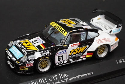 1:43 MINICHAMPS 430996761 Porsche 911 GT2 Evo Le Mans 24h Team Freisinger 1999 #61 Palmenb/Kaufm/Ligonnct model car