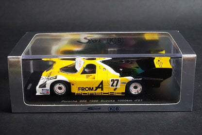 1:43 SPARK KBS059 Porsche 956 Suzuka 1000km 1986 #27 model car