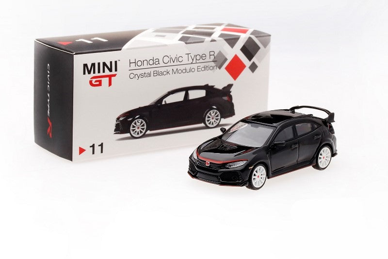 MGT00011 TSM MINI-GT 1:64 Honda Civic FK8 TypeR Black Malaysia Limited