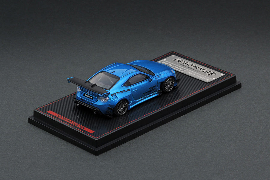 IG1751 ignition model 1:64 PANDEM Toyota 86 V3 Blue Metallic model cars