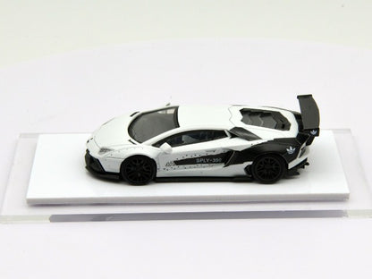 LB700-021 LB PERFORMANCE 1:64 LIBERTY WALK LB Works Aventador LP700 White/Black