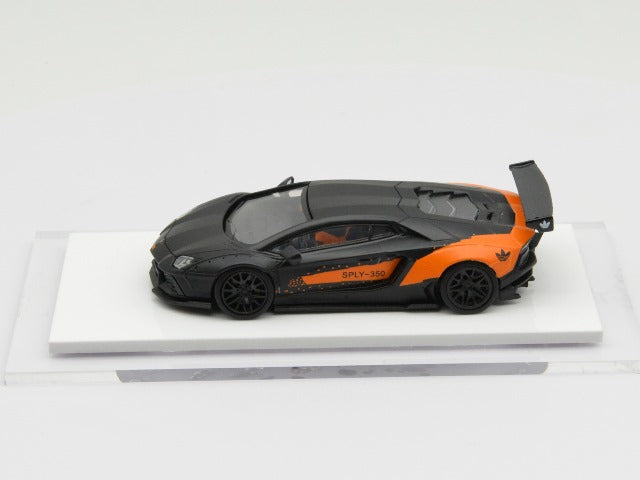 LB700-022 LB PERFORMANCE 1:64 LIBERTY WALK LB Works Aventador LP700 Black/Orange