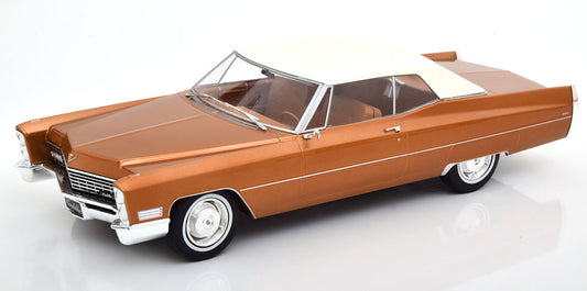 KKDC180317 KK scale 1:18 Cadillac DeVille with Softtop 1967 Gold Brown Metallic