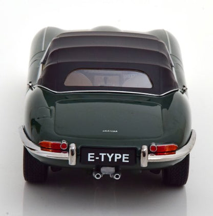 KKDC180483 KK Scale 1:18 Jaguar E-Type Convertible closed Series 1 RHD 1961 British Racing Green/Creme interieur