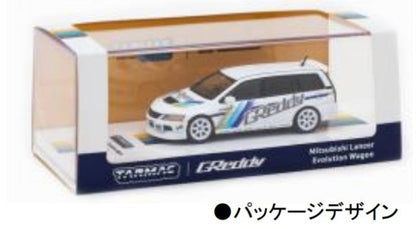 T64-042-GDY TARMAC WORKS 1:64 Mitsubishi Lancer Evolution Wagon GReddy model car