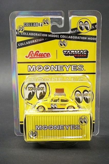 T64S-006-ME1 TARMAC WORKS 1:64 VW Volks Wagen Beetle Mooneyes Roof Rack Suitcases