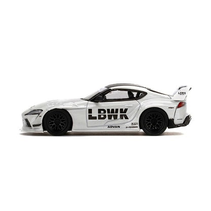 MC102-WH MINI-GT LBWK Limited 1:64 LB WORKS Toyota GR Supra White RHD