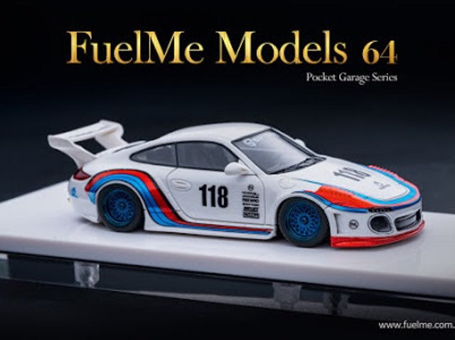 FM64006PG-A Fuelme Models 1:64 Porsche OLD NEW 997 Martini #118 model car