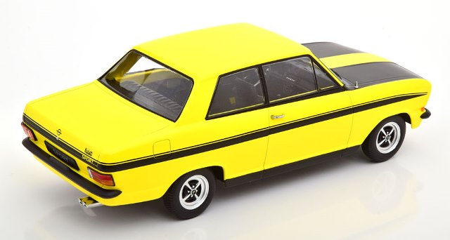 KKDC180641 KK scale 1:18 Opel Kadett B Sport 1973 Yellow/Black