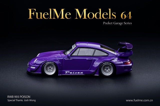 FM64002-RWB993-21 Fuelme Models 1:64 Porsche RWB 993 Poison model car