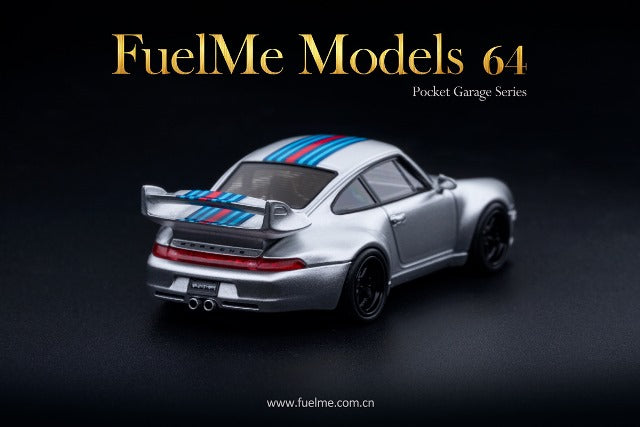 FM64005PG-F Fuelme Models 1:64 Porsche GW Gunther Werks 400R Martini model car