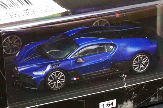 TM Time Micro x Bburago 1:64 Bugatti DIVO Blue model car