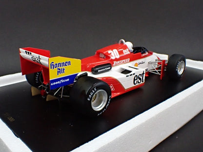 1:18 SPARK Raceland Custom RS1804 Zakspeed 841 West 1985 F1 Belgian GP #30