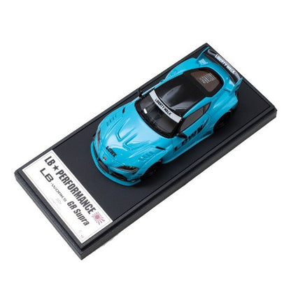 LB013BSP MakeUp EIDOLON 1:43 LBWK LB-WORKS Toyota GR Supra Light Blue Pearl LBWK Limited