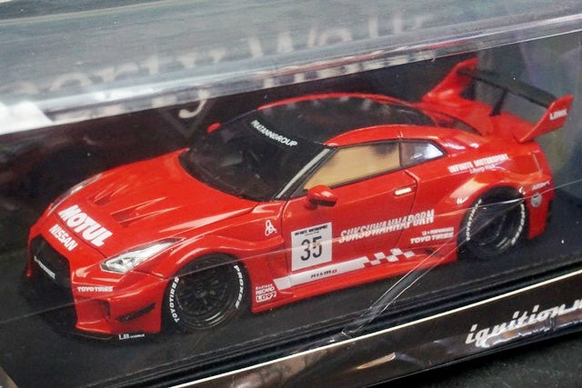 MC-IG2550 ignition model LBWK 1:43 LB-Silhouette WORKS GT 35GT-RR Red MOTUL