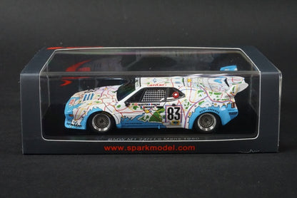 1:43 SPARK S6402 BMW M1 Le Mans 1980 #83 D.Pironi D.Quester M.Mignot model car