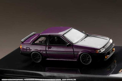 HJ641035CP Hobby JAPAN 1:64 Toyota Corolla Levin 2door AE86 Carbon Bonnet Purple / Black Custom Color