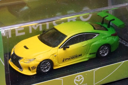 TM Time Micro 1:64 Lexus RCF Chameleon yeIIow with figure