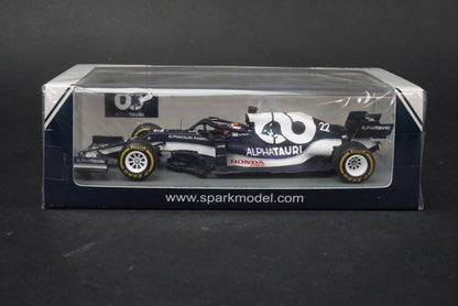 1:43 SPARK S7669 Scuderia Alpha Tauri AT02 #22 Bahrain GP 2021 Yuki Tsunoda model car