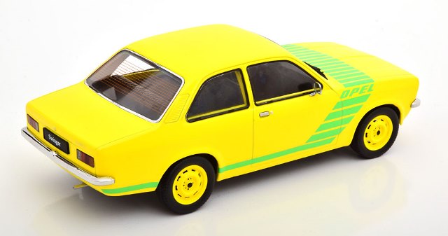 KKDC180673 KK Scale 1:18 Opel Kadett C Swinger 1973 Yellow/Green