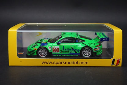 1:43 SPARK SB218 Porsche 911 GT3 R-Herberth Motorsport 24h SPA 2018 #991 model car