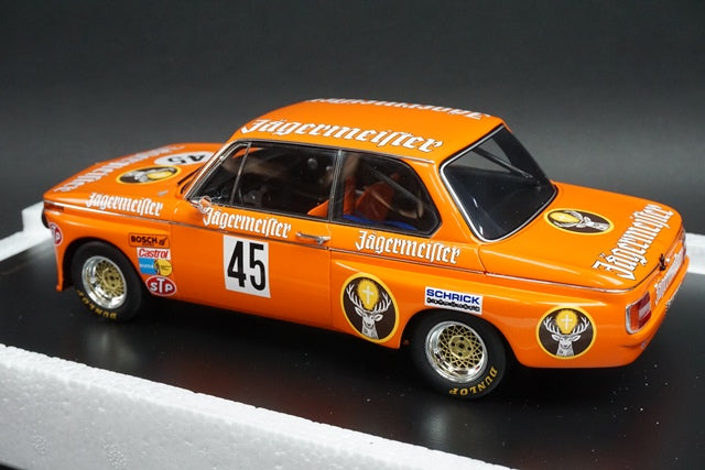 1:18 SPARK RS1802 BMW 2002 Norisring H.Kelleners 1974 #45 Jagermeister